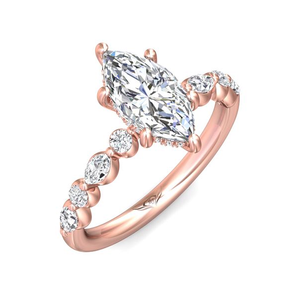 FlyerFit Encore 18K Pink Gold Engagement Ring G-H VS2-SI1 Image 5 Meyers Jewelers Grove City, OH