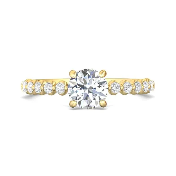 FlyerFit Channel/Shared Prong 14K Yellow Gold Engagement Ring H-I SI1 Meyers Jewelers Grove City, OH