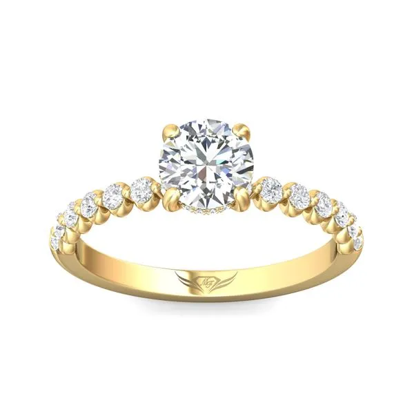 FlyerFit Channel/Shared Prong 14K Yellow Gold Engagement Ring H-I SI1 Image 2 Meyers Jewelers Grove City, OH