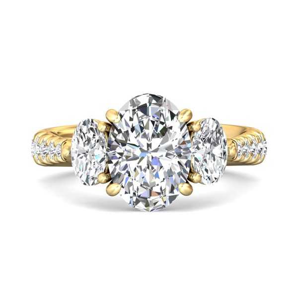 Flyerfit Encore 18K Yellow Gold Engagement Ring H-I SI2 Valentine's Fine Jewelry Dallas, PA