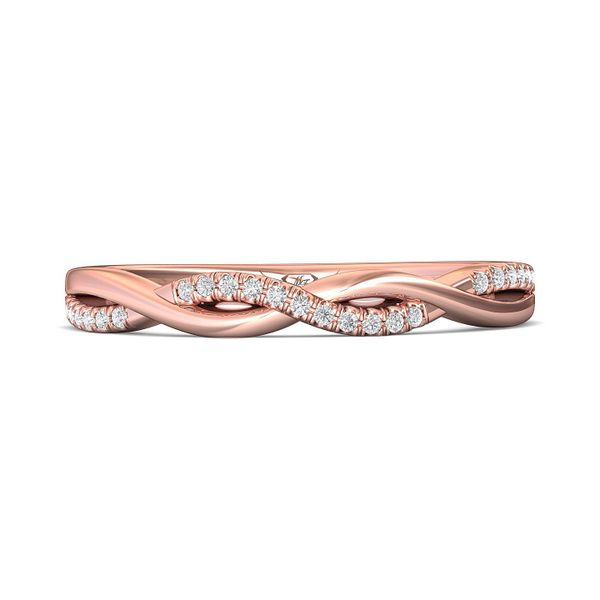 FlyerFit Micropave 14K Pink Gold Wedding Band  Becky Beauchine Kulka Diamonds and Fine Jewelry Okemos, MI