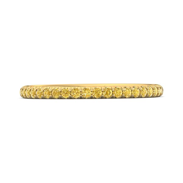 Flyerfit Micropave 14K Yellow Gold Wedding Band Wesche Jewelers Melbourne, FL