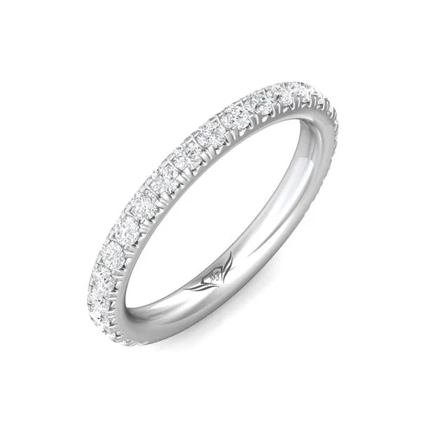 Trio micro pave hot sale wedding band