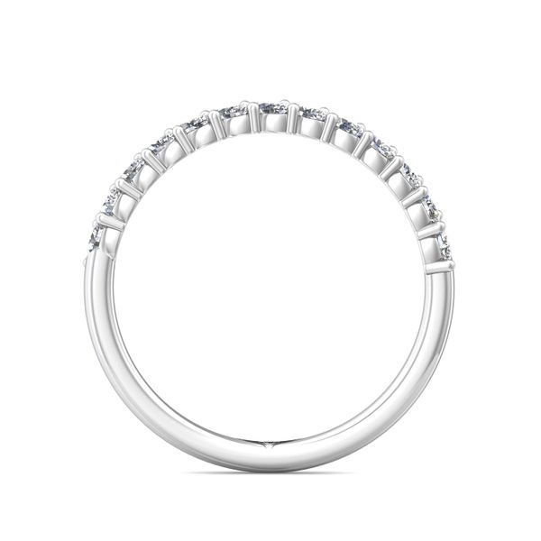 Flyerfit Channel/Shared Prong 14K White Gold Wedding Band G-H VS2-SI1 Image 3 Wesche Jewelers Melbourne, FL