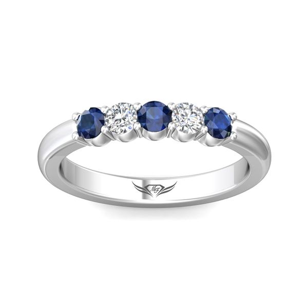 Martin Flyer Classic Color Bands 18K White Gold Anniversary Band G-H VS2-SI1 Image 2 Meyers Jewelers Grove City, OH