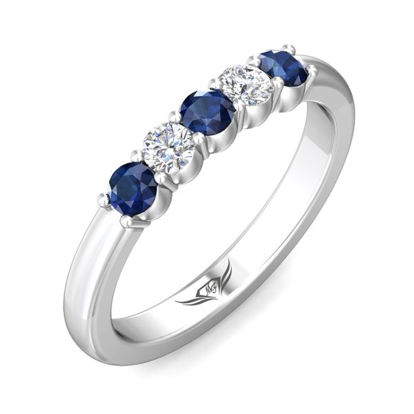 Martin Flyer Classic Color Bands 18K White Gold Anniversary Band G-H VS2-SI1 Image 5 Meyers Jewelers Grove City, OH