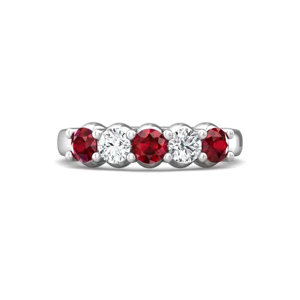 Martin Flyer Classic Color Bands 14K White Gold Anniversary Band G-H VS2-SI1 Meyers Jewelers Grove City, OH