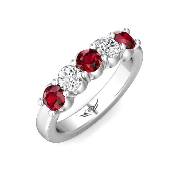 Martin Flyer Classic Color Bands 14K White Gold Anniversary Band G-H VS2-SI1 Image 5 Meyers Jewelers Grove City, OH
