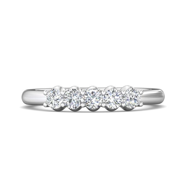18K White Gold FlyerFit Shared Prong Wedding Band Becky Beauchine Kulka Diamonds and Fine Jewelry Okemos, MI