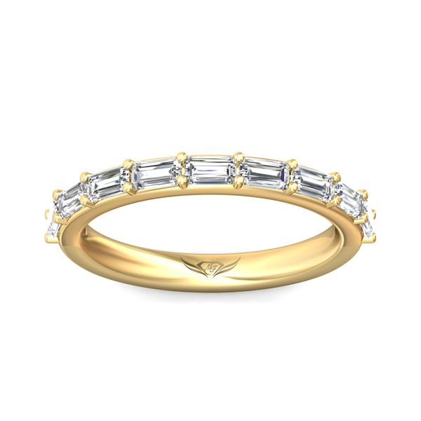 Flyerfit Channel/Shared Prong 18K Yellow Gold Wedding Band G-H VS2-SI1 Image 2 Becky Beauchine Kulka Diamonds and Fine Jewelry Okemos, MI