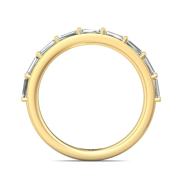 Flyerfit Channel/Shared Prong 18K Yellow Gold Wedding Band G-H VS2-SI1 Image 3 Wesche Jewelers Melbourne, FL