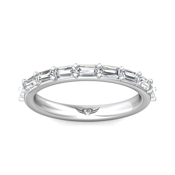Flyerfit Channel/Shared Prong 18K White Gold Wedding Band G-H VS2-SI1 Image 2 Christopher's Fine Jewelry Pawleys Island, SC