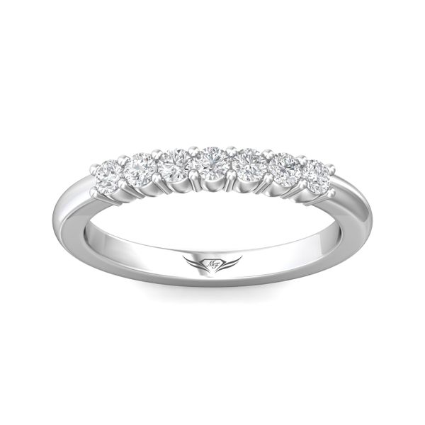 18K White Gold FlyerFit Shared Prong Wedding Band Image 2 Becky Beauchine Kulka Diamonds and Fine Jewelry Okemos, MI