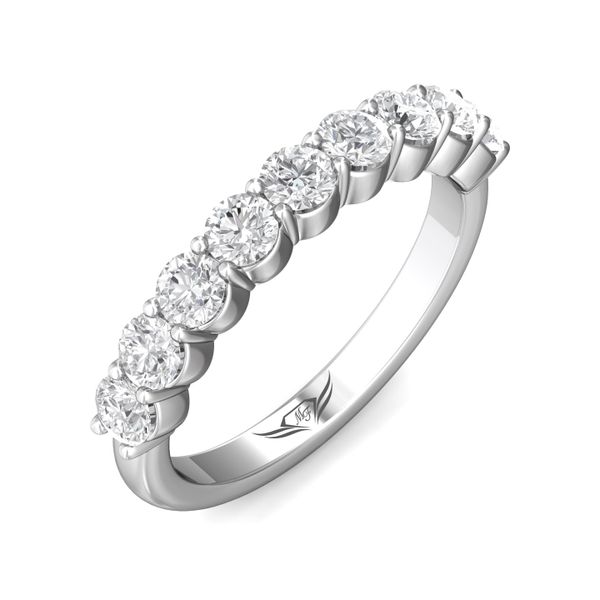 18K White Gold FlyerFit Shared Prong Wedding Band Image 5 Becky Beauchine Kulka Diamonds and Fine Jewelry Okemos, MI