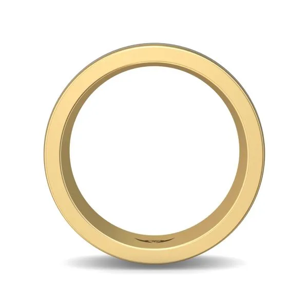 FlyerFit Mens Classic 18K Yellow Gold Shank And Platinum ...