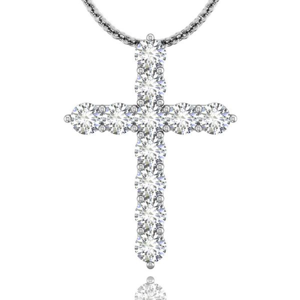 Martin Flyer Classic Diamond Pendant 18K White Gold Pendant H-I SI1 Meyers Jewelers Grove City, OH