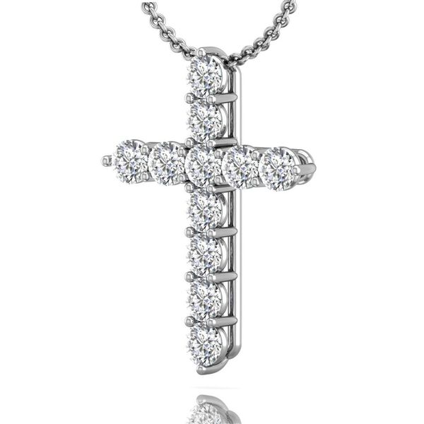 Martin Flyer Classic Diamond Pendant 18K White Gold Pendant H-I SI1 Image 2 Meyers Jewelers Grove City, OH