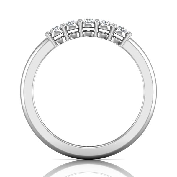 Flyerfit Channel/Shared Prong 14K White Gold Wedding Band G-H VS2-SI1 Image 3 Becky Beauchine Kulka Diamonds and Fine Jewelry Okemos, MI