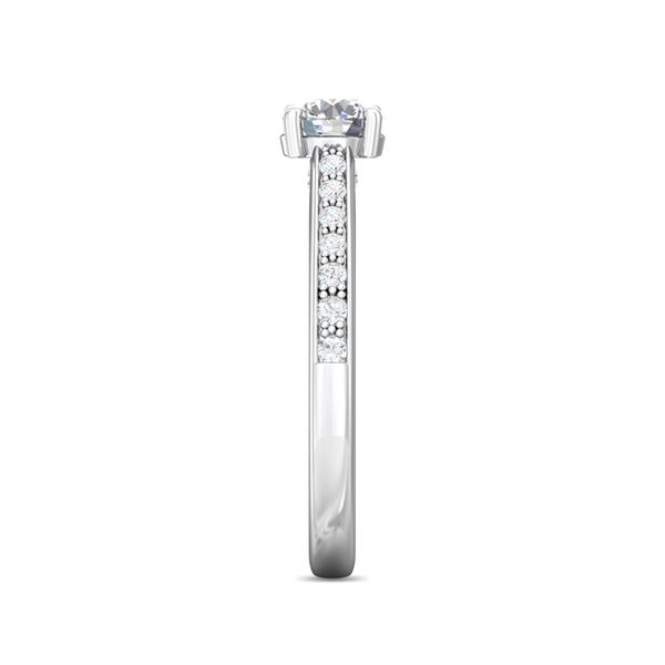14K White Gold FlyerFit Micropave Engagement Ring Image 4 Becky Beauchine Kulka Diamonds and Fine Jewelry Okemos, MI