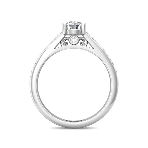 Flyerfit Micropave 18K White Gold Engagement Ring H-I SI2 Image 3 Becky Beauchine Kulka Diamonds and Fine Jewelry Okemos, MI