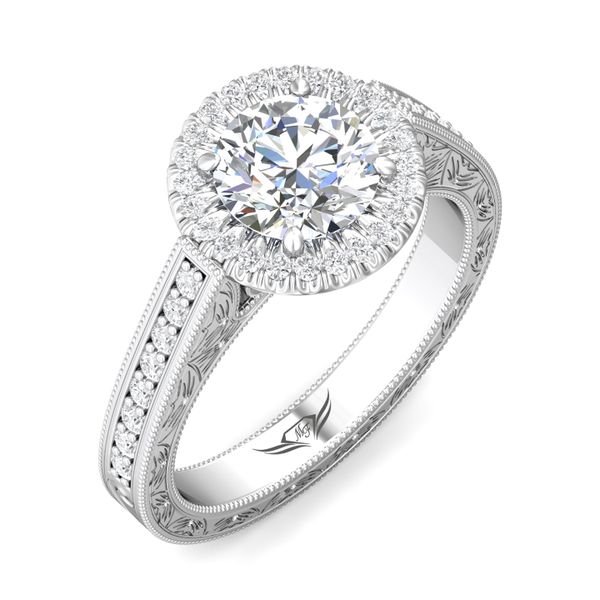 Flyerfit Vintage 14K White Gold Engagement Ring H-I SI2 Image 5 Becky Beauchine Kulka Diamonds and Fine Jewelry Okemos, MI