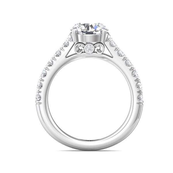 Flyerfit Micropave Platinum Engagement Ring G-H VS2-SI1 Image 3 Grogan Jewelers Florence, AL