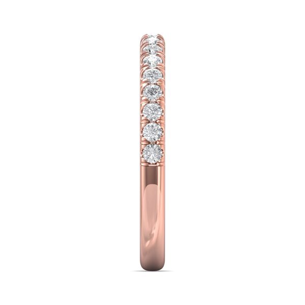 Flyerfit Micropave 14K Pink Gold Wedding Band G-H VS2-SI1 Image 4 Wesche Jewelers Melbourne, FL