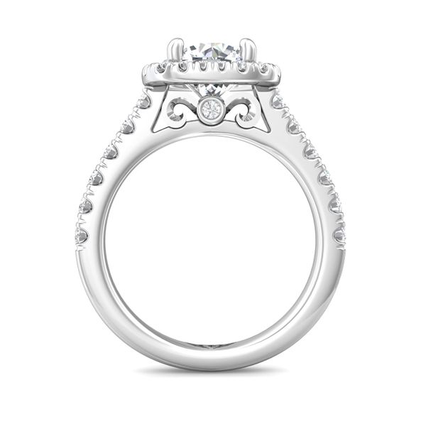 Flyerfit Micropave Halo Platinum Engagement Ring G-H VS2-SI1 Image 3 Becky Beauchine Kulka Diamonds and Fine Jewelry Okemos, MI