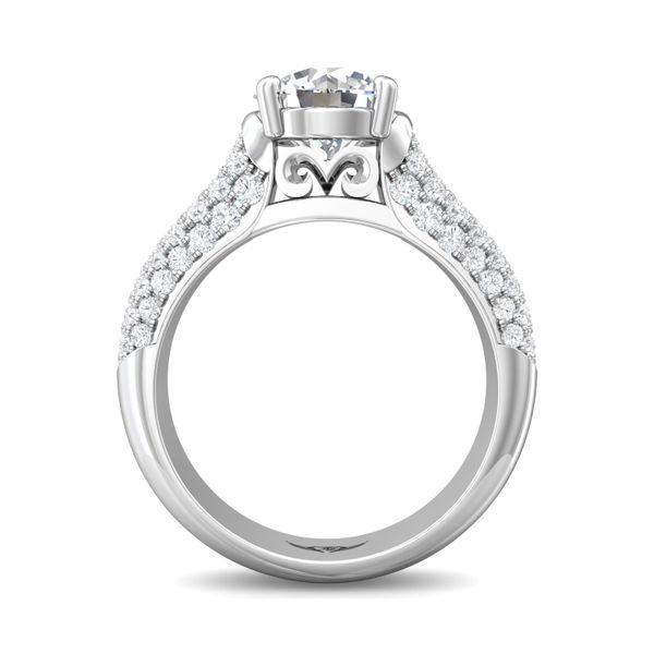 14K White Gold FlyerFit Encore Engagement Ring Image 3 Becky Beauchine Kulka Diamonds and Fine Jewelry Okemos, MI