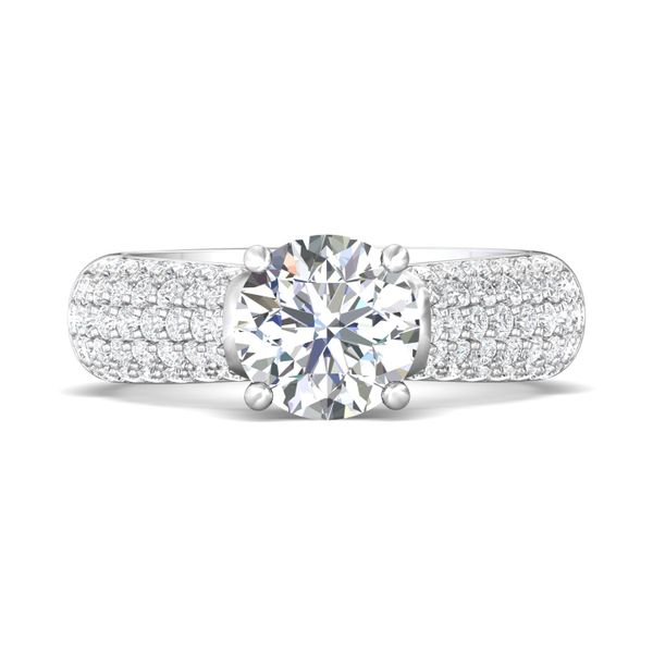 18K White Gold FlyerFit Encore Engagement Ring Becky Beauchine Kulka Diamonds and Fine Jewelry Okemos, MI
