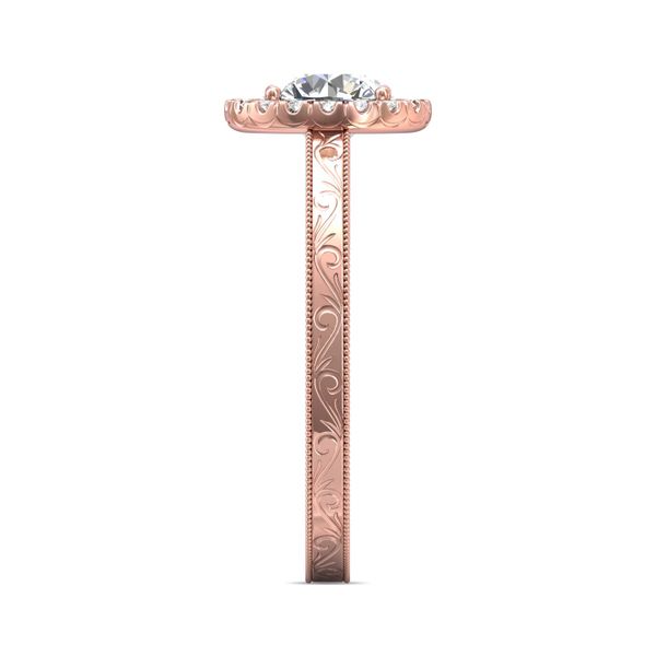 FlyerFit Vintage 18K Pink Gold Engagement Ring  Image 4 Grogan Jewelers Florence, AL