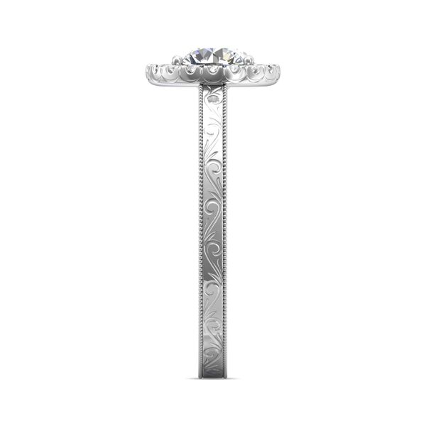 18K White Gold FlyerFit Vintage Engagement Ring Image 4 Becky Beauchine Kulka Diamonds and Fine Jewelry Okemos, MI