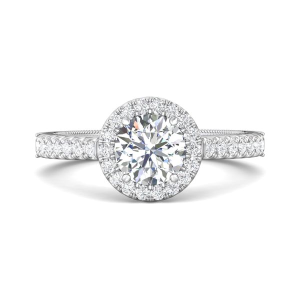 18K White Gold FlyerFit Vintage Engagement Ring Becky Beauchine Kulka Diamonds and Fine Jewelry Okemos, MI