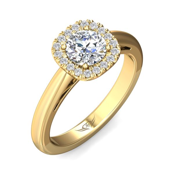 FlyerFit Solitaire 14K Yellow Gold Engagement Ring  Image 5 Becky Beauchine Kulka Diamonds and Fine Jewelry Okemos, MI