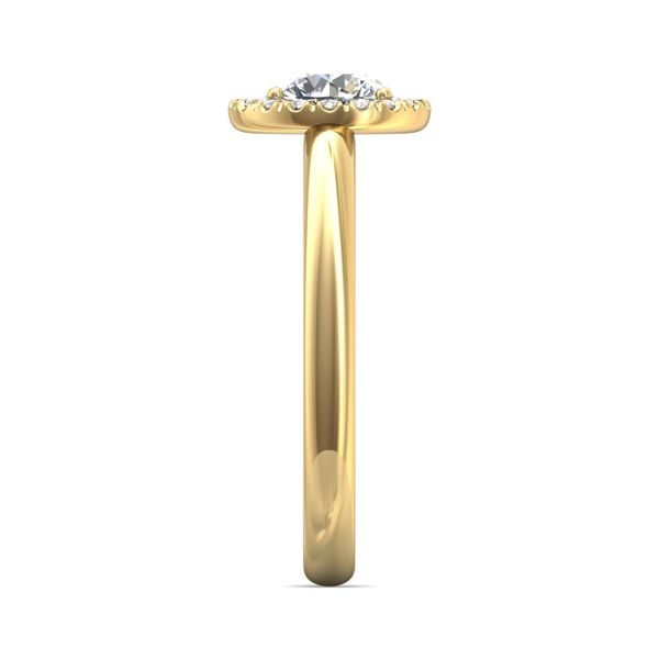 FlyerFit Solitaire 14K Yellow Gold Engagement Ring  Image 4 Wesche Jewelers Melbourne, FL