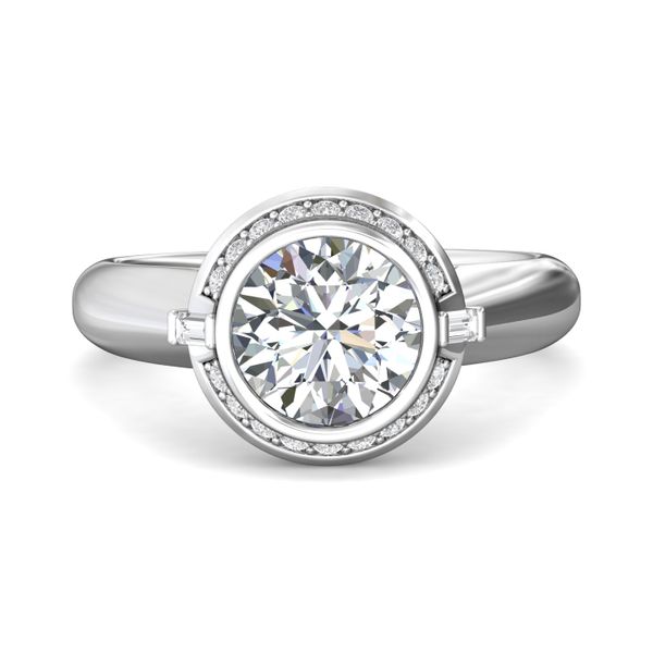 18K White Gold FlyerFit Encore Engagement Ring Valentine's Fine Jewelry Dallas, PA