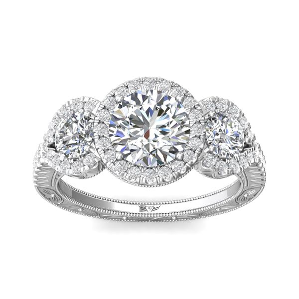 Flyerfit Encore 18K White Gold Engagement Ring H-I SI2 Image 2 Becky Beauchine Kulka Diamonds and Fine Jewelry Okemos, MI