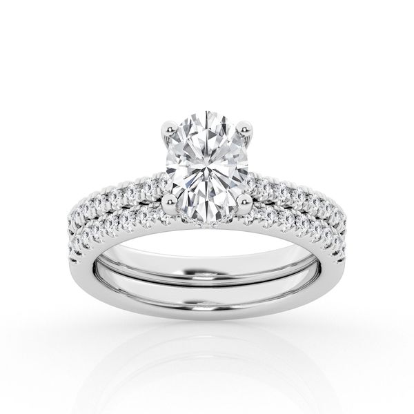 14K White Gold Halo Engagement Ring Fairfield Center Jewelers Fairfield, CT