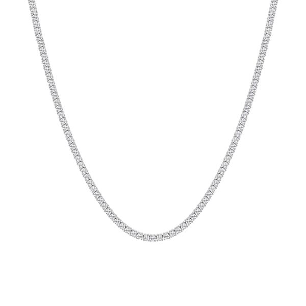 14K White Gold Tennis Necklace Necklaces Fairfield Center Jewelers Fairfield, CT