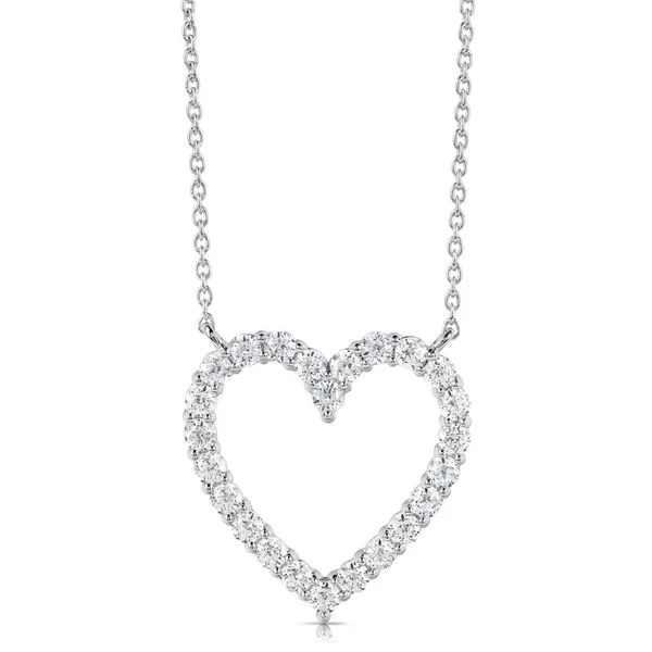 1 Ctw Colorless Flawless Diamond Heart Pendant CFPAH.100-W | Marc ...