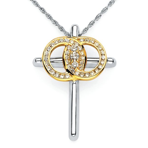 14k White Gold Diamond Cross Elliott Jewelers Waukon, IA