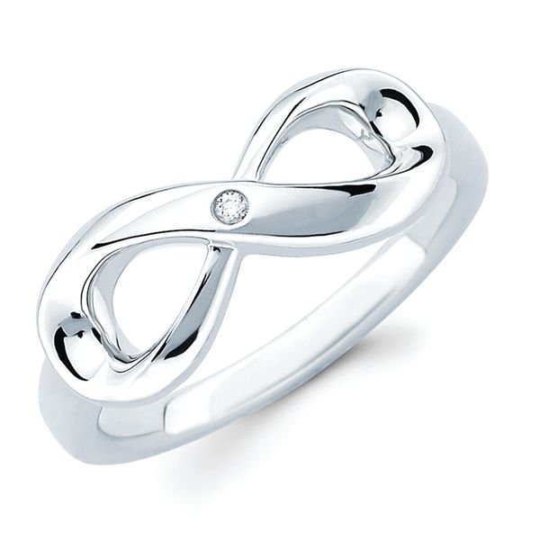 Silver infinity ring with zirconia – THOMAS SABO