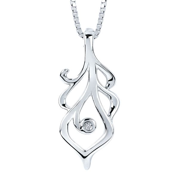 Sterling Silver Diamond Pendant Engelbert's Jewelers, Inc. Rome, NY