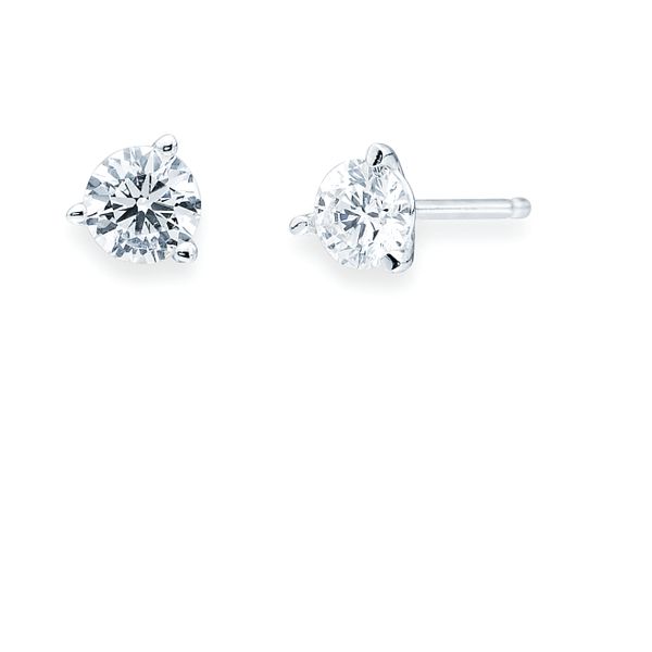 14k White Gold Diamond Earrings Engelbert's Jewelers, Inc. Rome, NY
