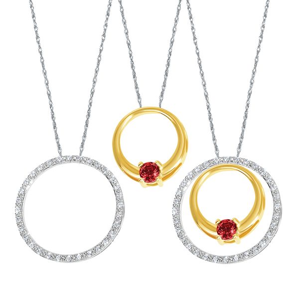 10k White & Yellow Gold Pendant Ware's Jewelers Bradenton, FL