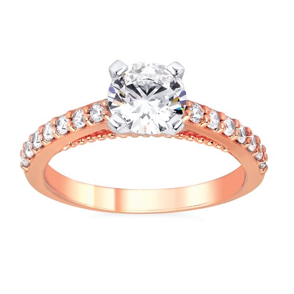 14k Rose Gold Bridal Set Image 2 Arnold's Jewelry and Gifts Logansport, IN