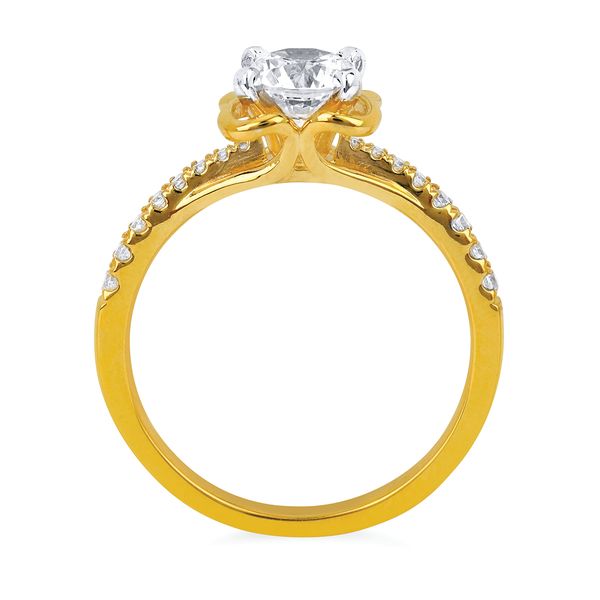 14k Yellow Gold Bridal Set Image 4 Scirto's Jewelry Lockport, NY