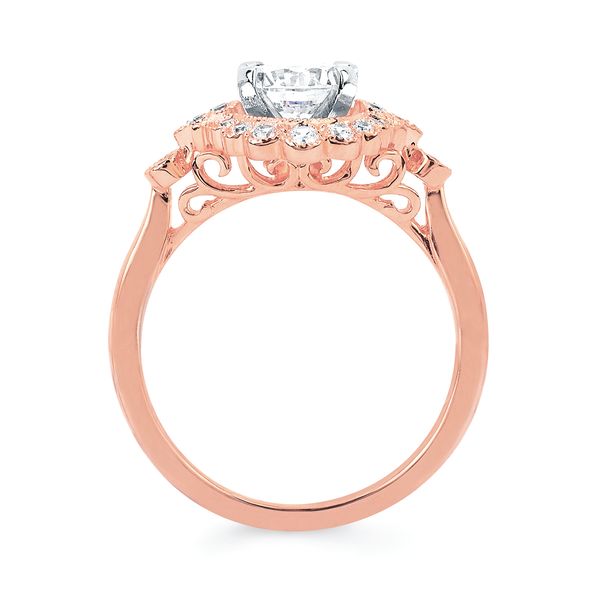 14k Rose Gold Bridal Set Image 4 Arnold's Jewelry and Gifts Logansport, IN