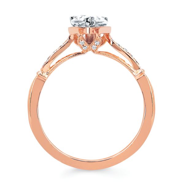 14k Rose Gold Bridal Set Image 4 Arnold's Jewelry and Gifts Logansport, IN