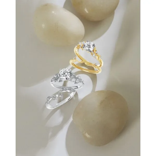 14k Yellow Gold Bridal Set